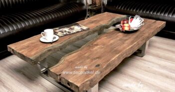 Stilvoller Couchtisch Old Elements 140x80 cm
