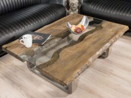 Wohnzimmertisch Old Elements, 120 x 80 cm, eckig Wohnzimmertisch Old Elements 120 x 80 cm Stilvoller Designer Couchtisch