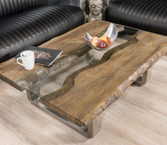 Wohnzimmertisch Old Elements, 120 x 80 cm, eckig Wohnzimmertisch Old Elements 120 x 80 cm Stilvoller Designer Couchtisch