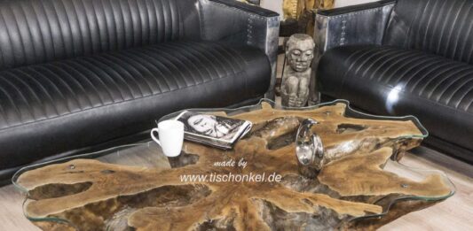 Baumstumpf Couchtisch mit tollem Design Baumstumpf Couchtisch mit aussergewöhnlichem Design