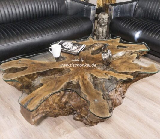 Baumstumpf Couchtisch mit tollem Design Baumstumpf Couchtisch mit aussergewöhnlichem Design