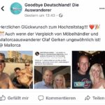 Lena und Olaf Gerken aus Goodbye Deutschland feiern den 17. Hochzeitstag