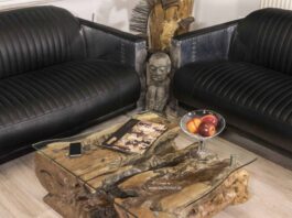 Couchtisch eckig mit Glas Couchtisch eckig mit Glas