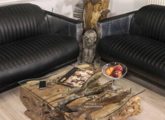 Couchtisch eckig mit Glas Couchtisch eckig mit Glas