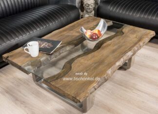 Couchtisch aus Holz „Old Elements“ 100 x 80 cm Couchtisch aus Holz 100 x 80 cm