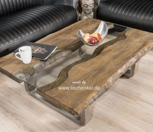 Couchtisch aus Holz „Old Elements“ 100 x 80 cm Couchtisch aus Holz 100 x 80 cm