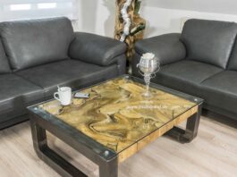 Günstiger Couchtisch aus Holz 100×80 cm Günstiger Couchtisch aus Holz