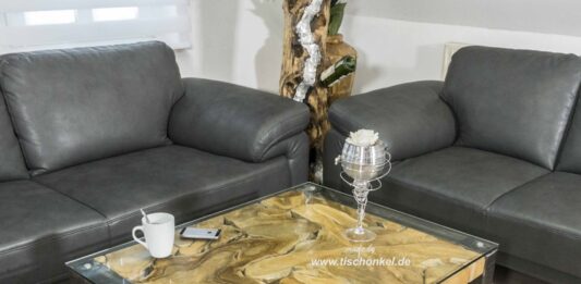 Günstiger Couchtisch aus Holz 100×80 cm Günstiger Couchtisch aus Holz
