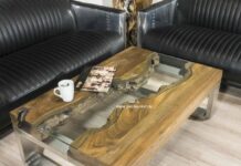 Couchtisch aus Holz Serie ELEMENTS Couchtisch aus Holz