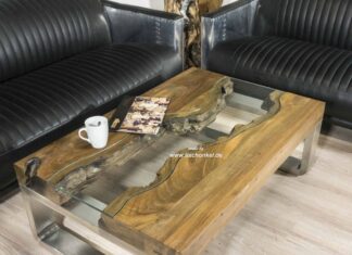 Couchtisch aus Holz Serie ELEMENTS Couchtisch aus Holz