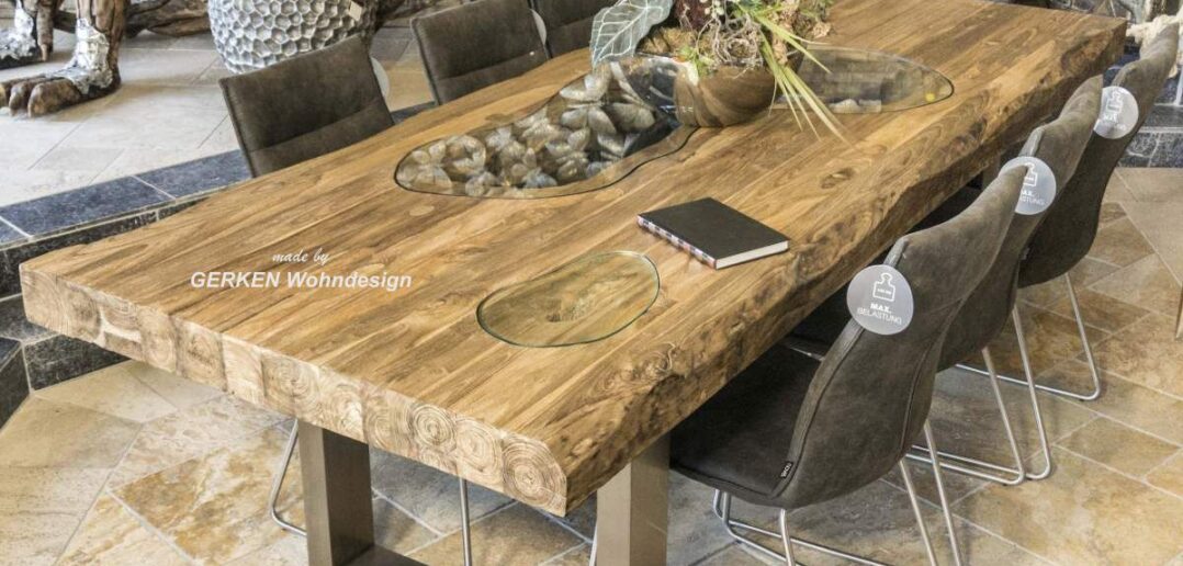 Echtholz Esstisch für 8 Personen - Der Tischonkel