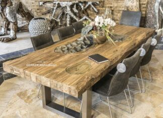 Echtholz Esstisch für 8 Personen Echtholz Esstisch für 8 Personen