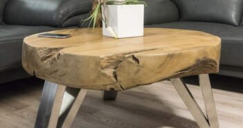 Couchtisch Baumstamm Teak