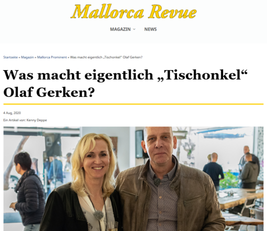 Olaf y Olena Gerken, Mallorca Revue 4 de agosto de 2020 Olaf Gerken Olena Gerken Mallorca Revue