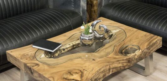 Couchtisch aus Holz „Maris“ 120 x 80 cm Couchtisch Maris aus Holz 120 x 80 cm