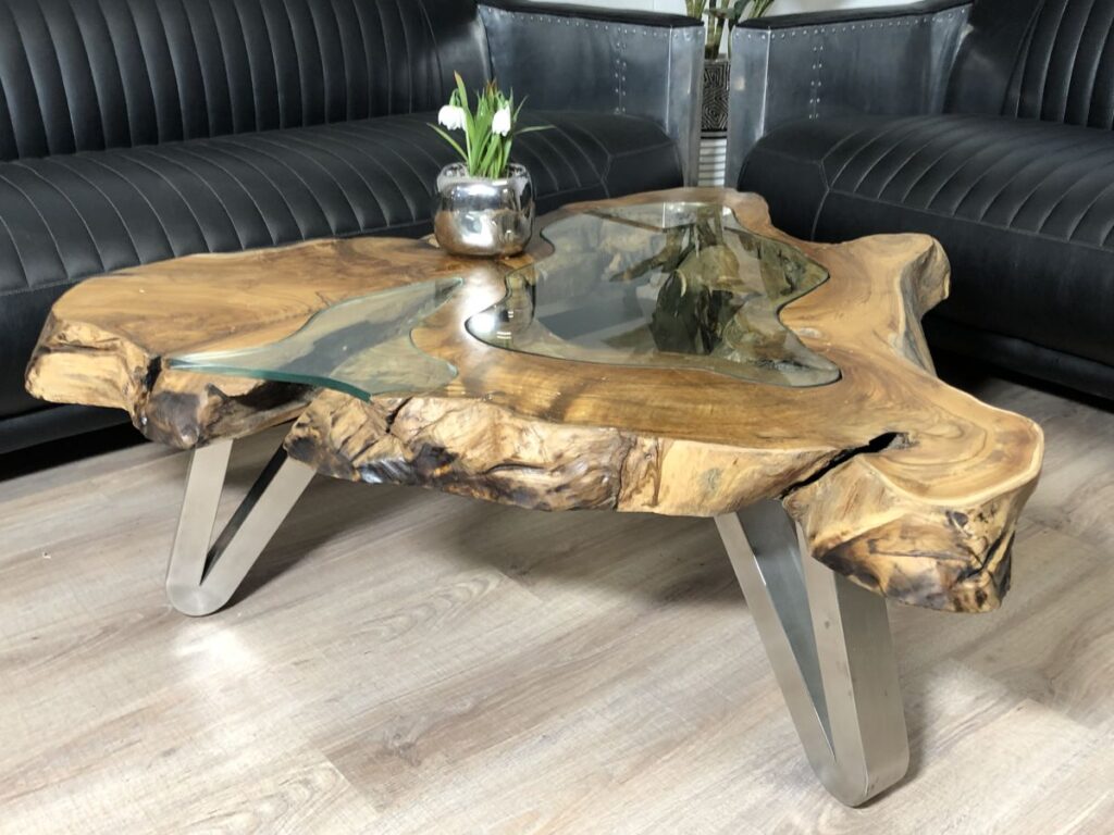 Couchtische aus Baumscheiben online bestellen Couchtisch aus einem Baumstamm