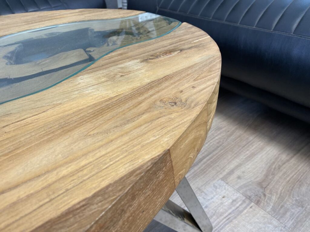 Besondere Couchtische aus Holz Couchtisch Fjord Massivholz