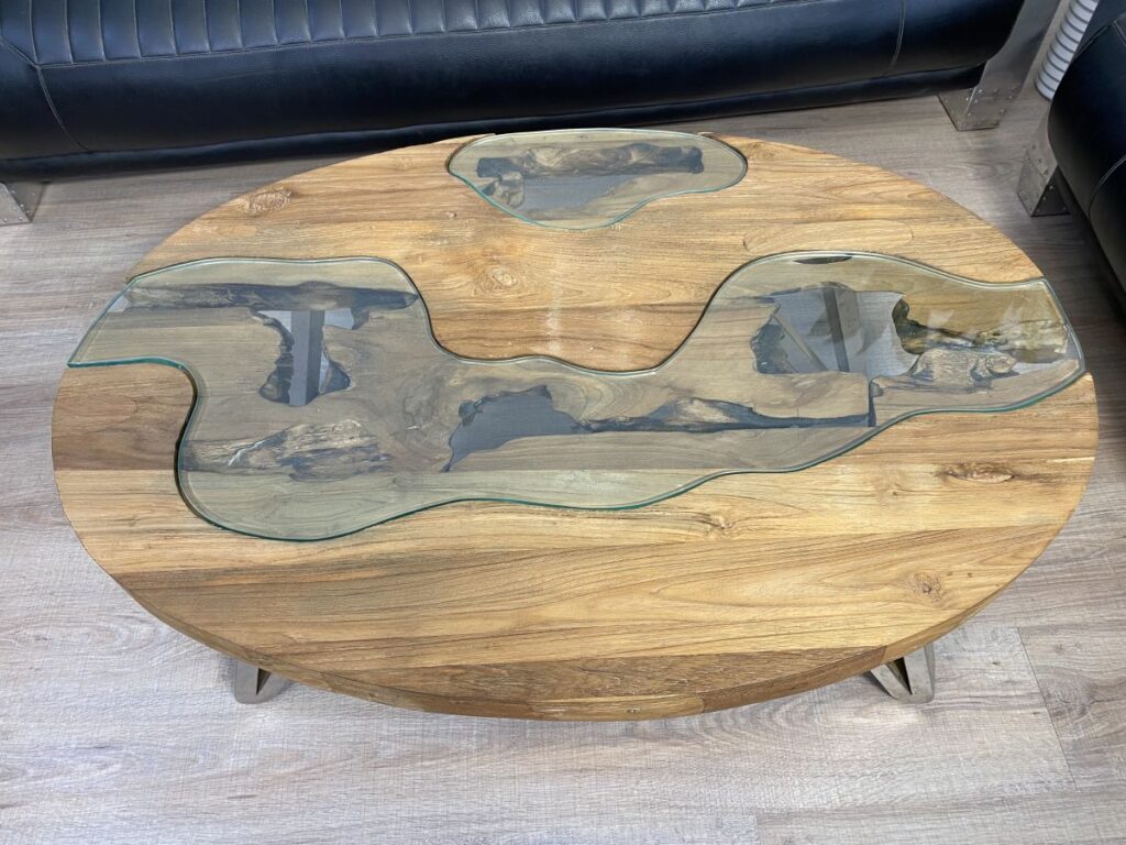 Besondere Couchtische aus Holz Fjord Couchtisch