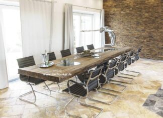 Langer Esstisch für 10-12 Personen Langer Esstisch für 12 Personen