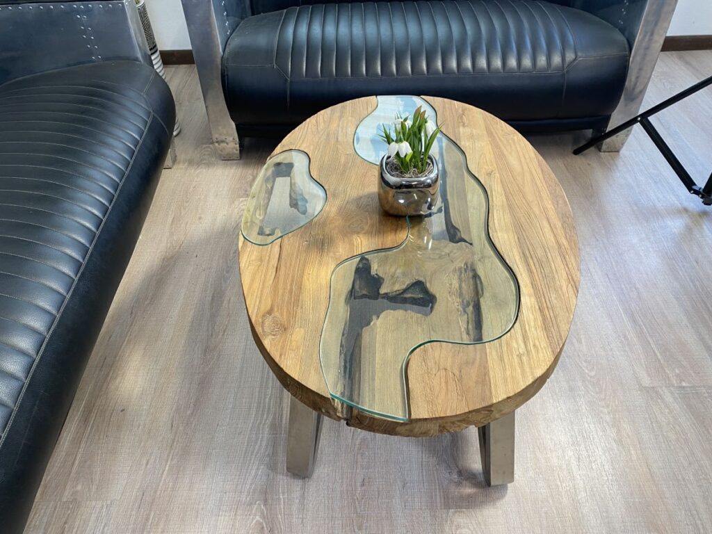 Besondere Couchtische aus Holz Ovale Couchtische Onlineshop