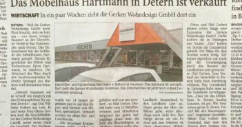 Tischonkel.de kauft insolventes Möbelhaus in Detern Olaf und Olena Gerken haben Möbel Hartmann in Detern gekauft