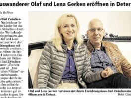 TV-Auswanderer kaufen Möbelhaus mit 6000 qm in Detern/Ostfriesland Esstische und Couchtische con Olaf und Lena Gerken bald in Detern Ostfriesland