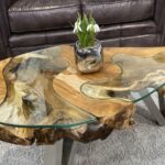 Couchtisch rund aus Holz