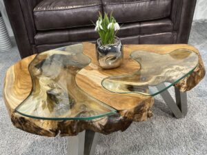 Couchtisch rund aus Holz