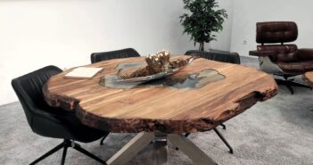 Esstisch rund aus Holz
