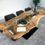 Luxus Design Esstisch aus Baumscheiben