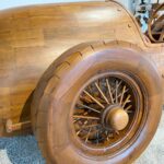 Rennwagen aus Holz Kundenstopper 5