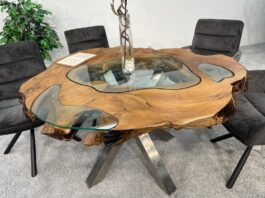 Runder Esstisch aus Holz „Natural Eternia“ Ronde eettafel van hout