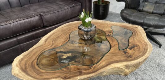 Opvallende salontafels van hout Opvallende salontafels