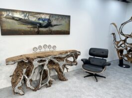 Konsole aus einer Baumwurzel von GERKEN Wohndesign Konsole aus einer Baumwurzel