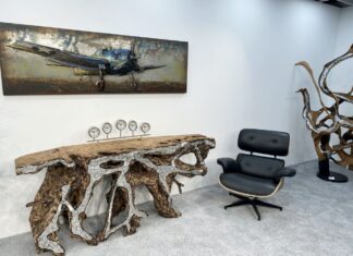 Konsole aus einer Baumwurzel von GERKEN Wohndesign Konsole aus einer Baumwurzel