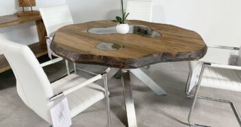 Runde Esstische aus Holz