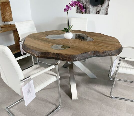 Runde Esstische aus Holz von GERKEN Wohndesign Runde Esstische aus Holz