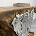 Sideboard Baumwurzel mit Aluminium