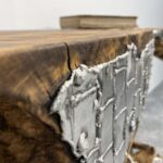 Sideboard Baumwurzel mit Aluminium