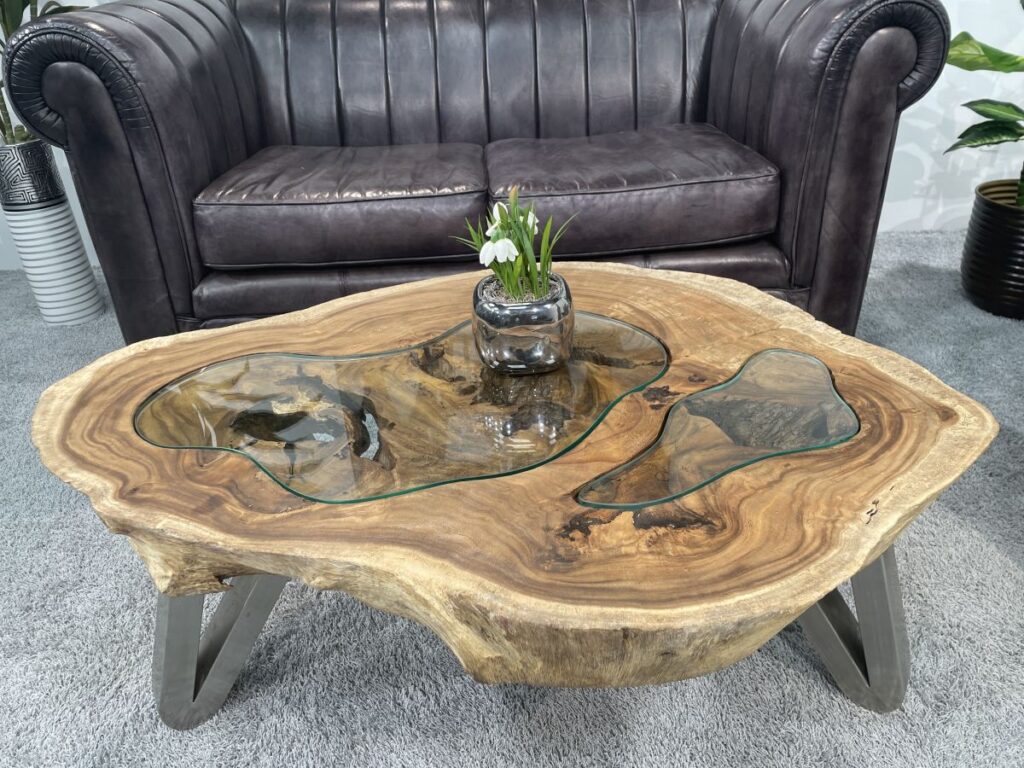 Ausgefallene Couchtische aus Holz Ungewöhnlicher Couchtisch