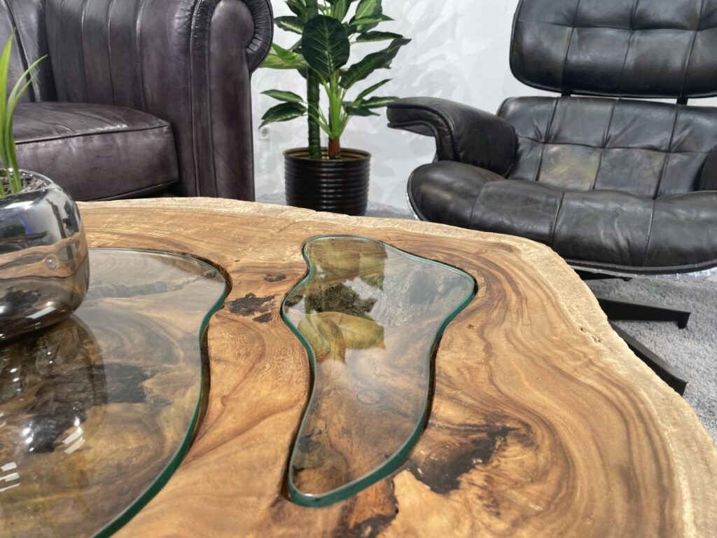 Ausgefallene Couchtische aus Holz Wohnzimmertisch mit ausgefallenem Design