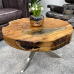 Runder Couchtisch aus Holz