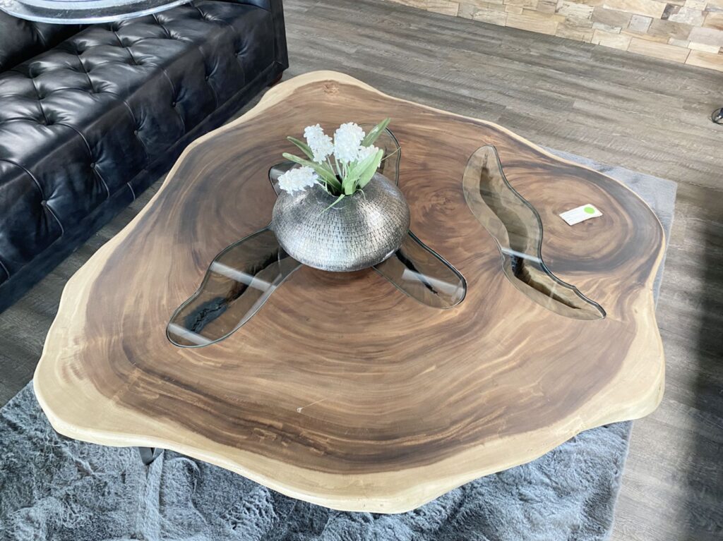 Ausgefallene Baumstamm Couchtische Wohnzimmertisch Baumstamm Suar