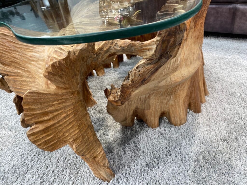 Unikat Couchtisch LEAF Design by Nature Couchtisch Unikat Leaf