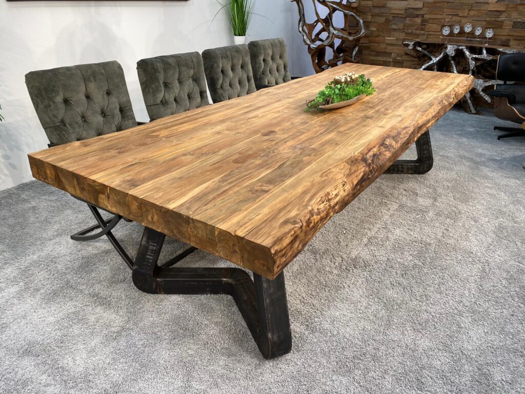 Massivholztisch 300 cm DEEP ISLAND Massiver Holztisch