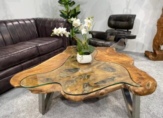 Onlineshop für Wohnzimmertische Onlineshop Wohnzimmertisch Baumstamm