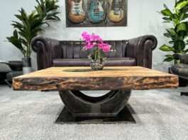 Square coffee table made of wood Square coffee table Deep Island