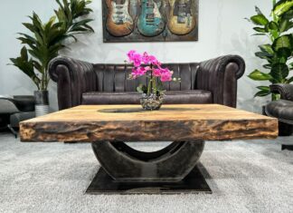 Couchtisch eckig aus Holz Couchtisch eckig Deep Island