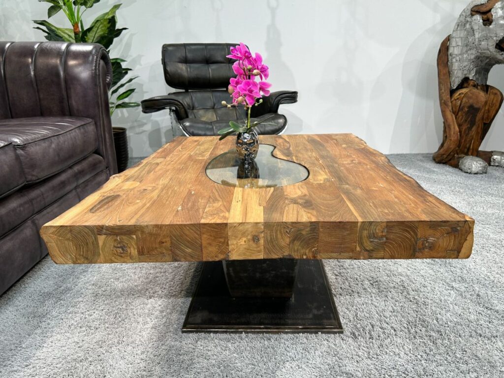 Wohnzimmertisch recyceltes Holz