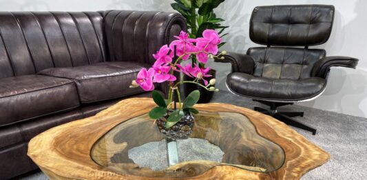 Unique wooden tables made from tree slices Coffee table tree slice unique